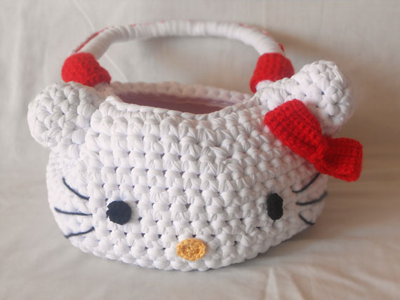 la fettuccia: borsa di hello kitty in fettuccia di lycra